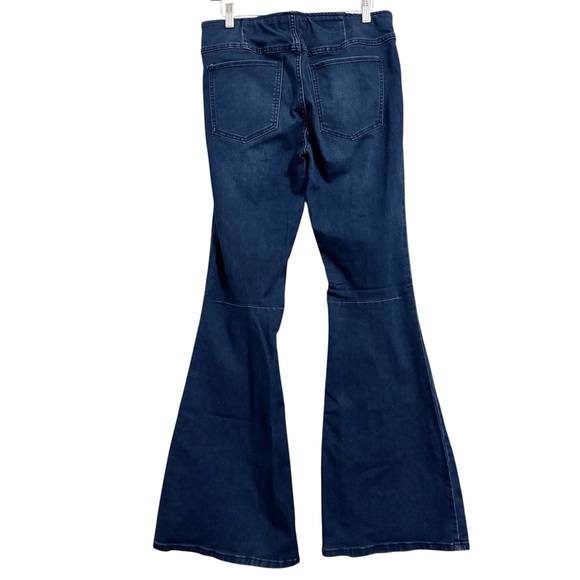 Free People Penny Pull On Flare Jeans Blue 30 - Picture 4 of 12